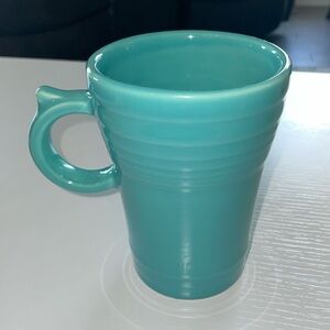 Fiesta latte mug, in turquoise